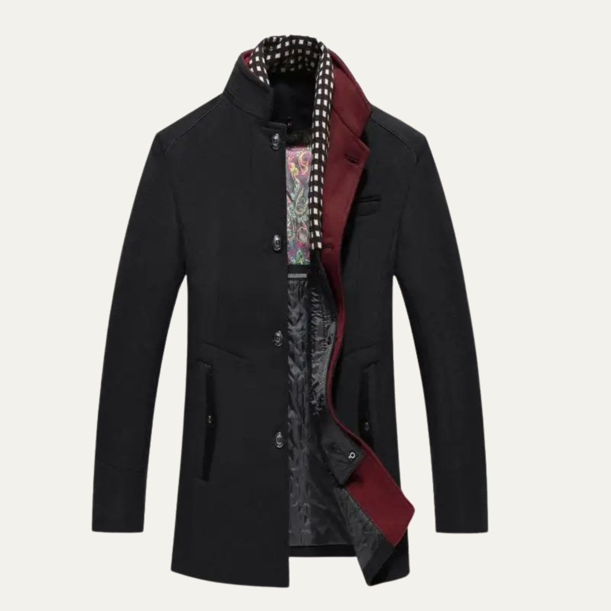 Alcide | Trench en laine col officier