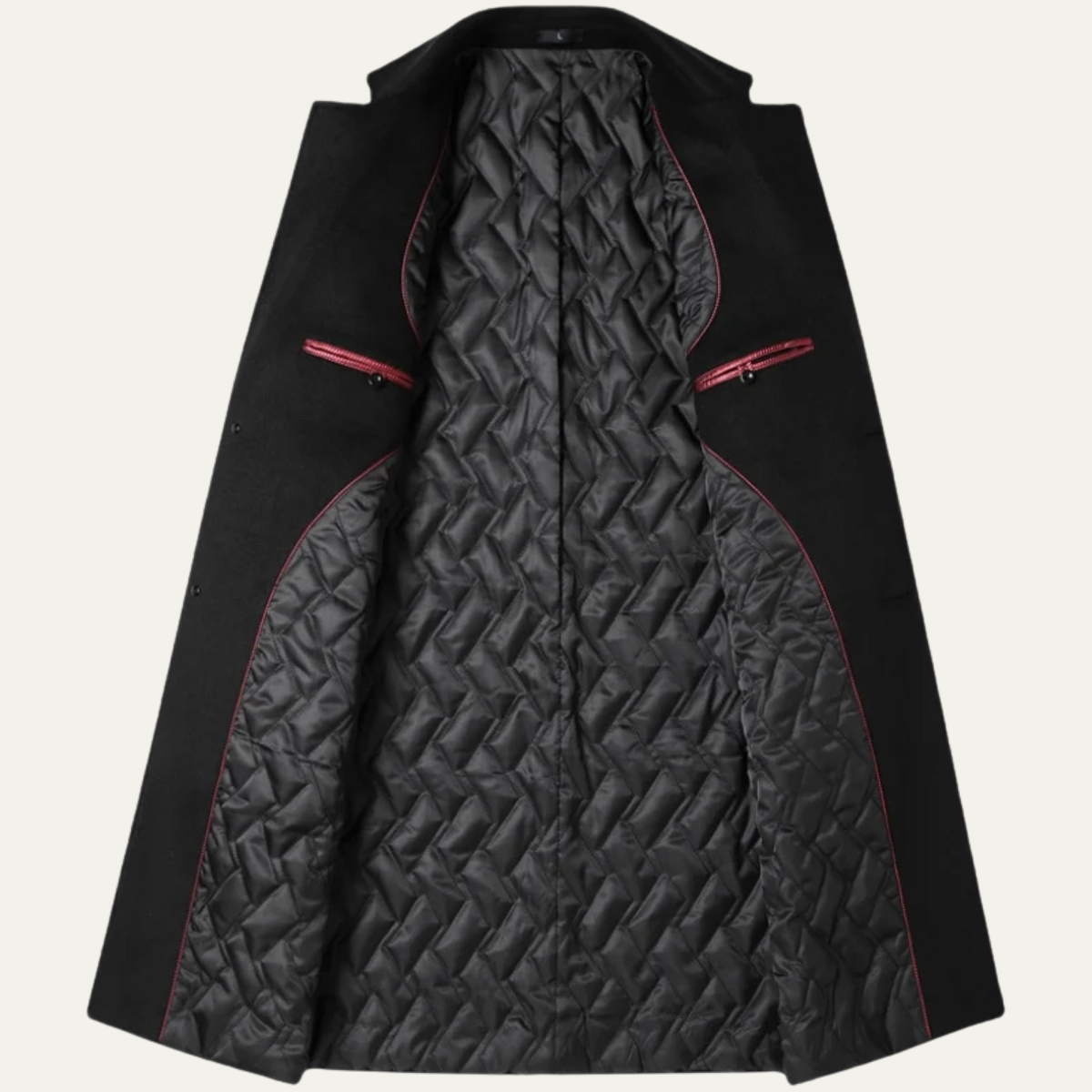 Albéric | Manteau long à revers crantés