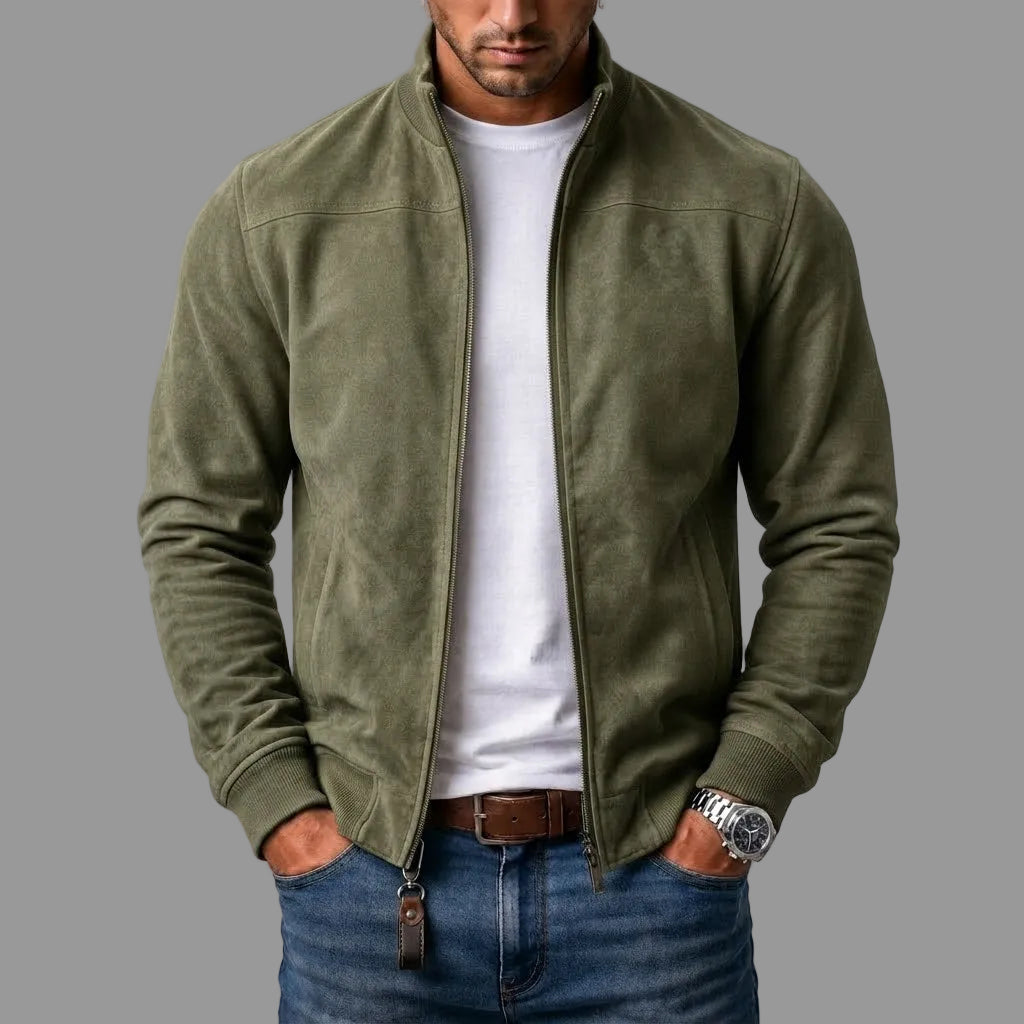 Olivier | Veste bomber en daim