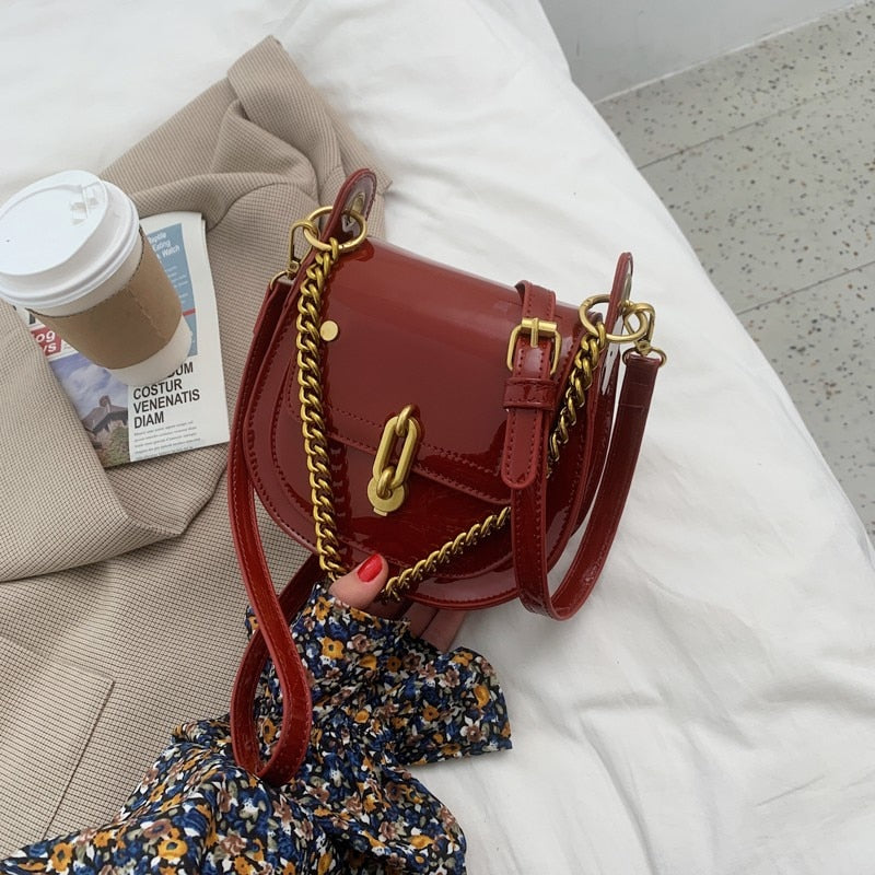 Vérane | Petit sac brillant à chaîne