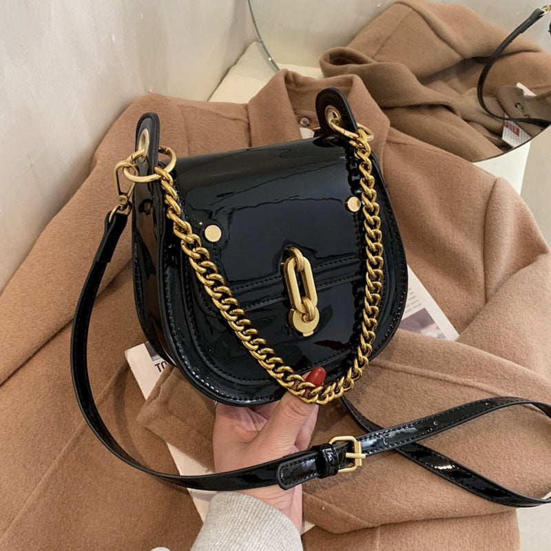 Vérane | Petit sac brillant à chaîne