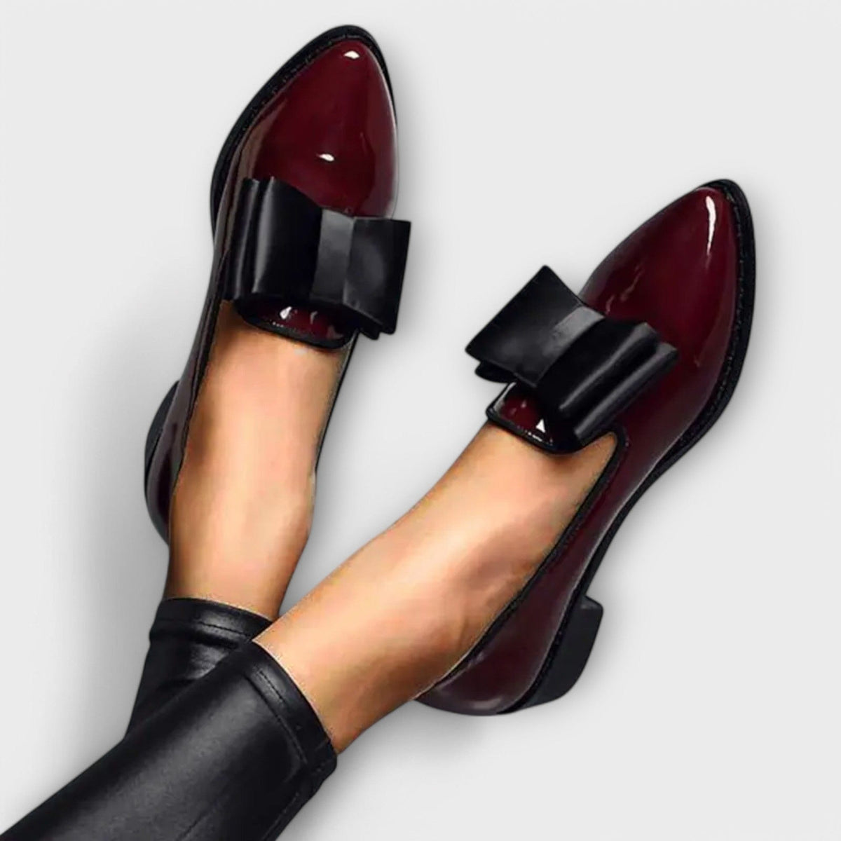 Rosemonde | Mocassin verni à nœud