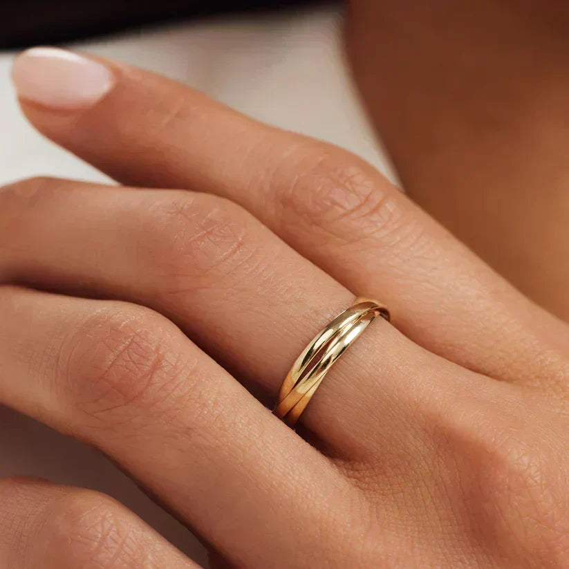 Adriana - Bague dorée élégante