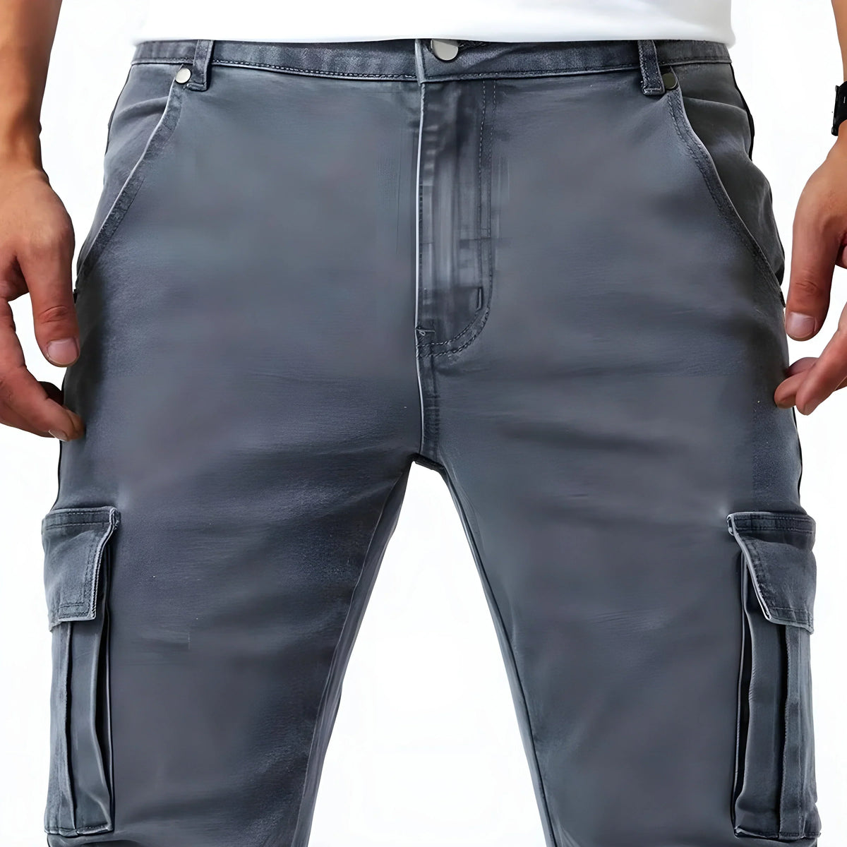 Hervé | Pantalon cargo stretch