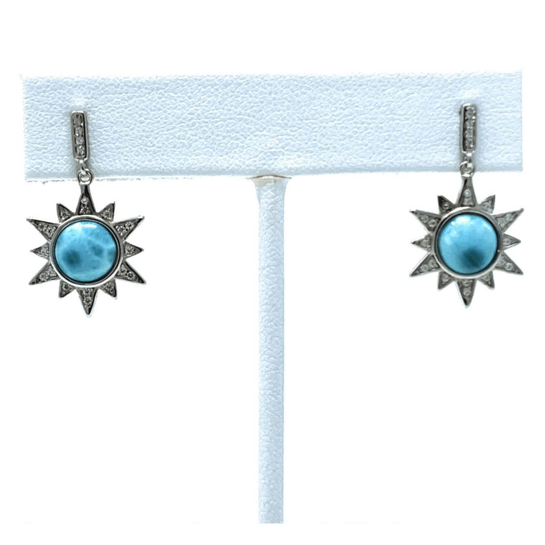 Kiara | Soleil en larimar et zircon