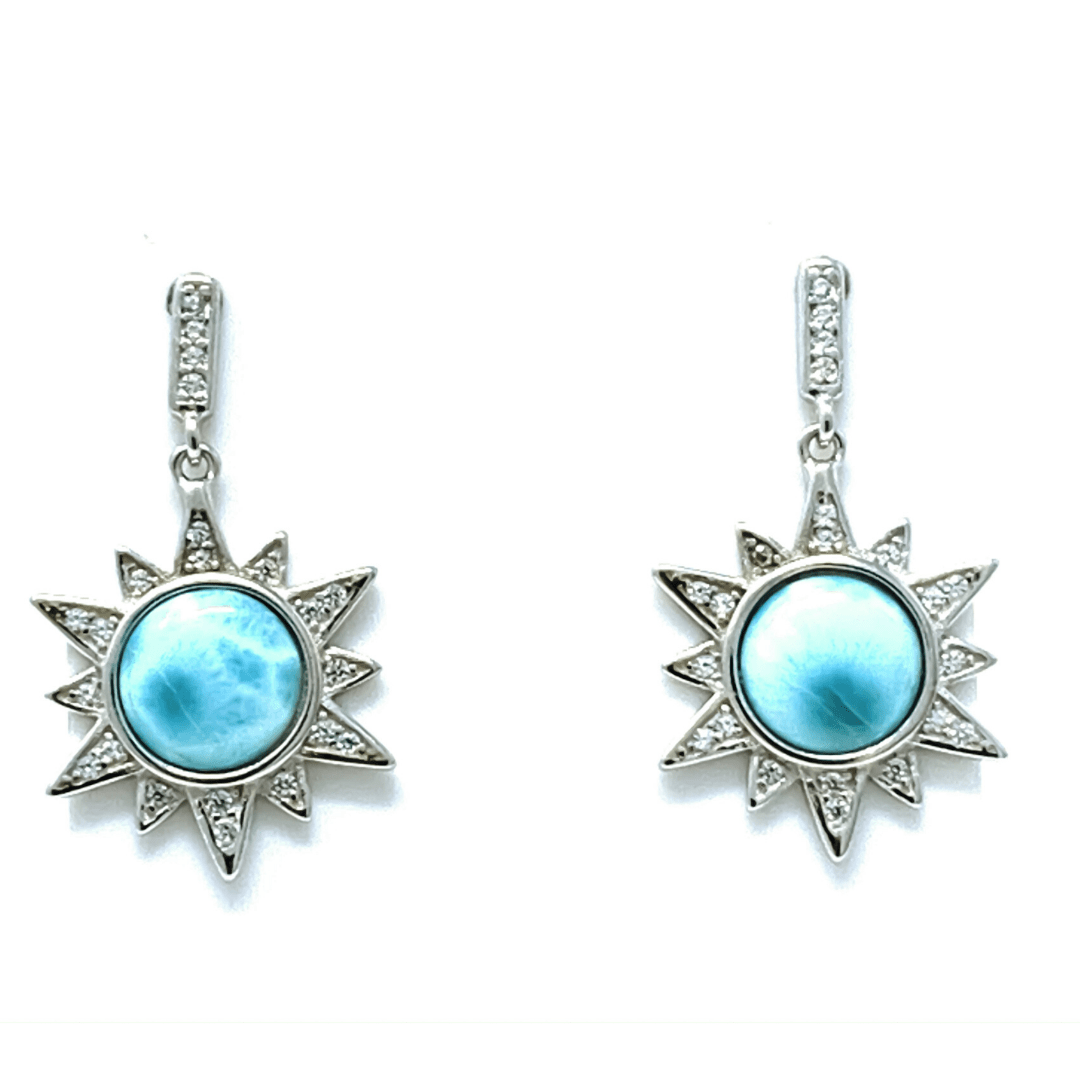 Kiara | Soleil en larimar et zircon