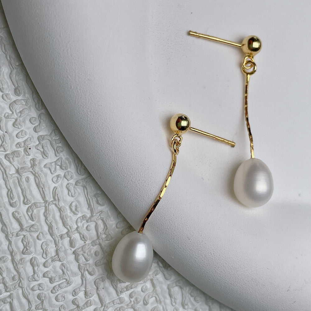 Boucles d'oreilles en perles élégantes