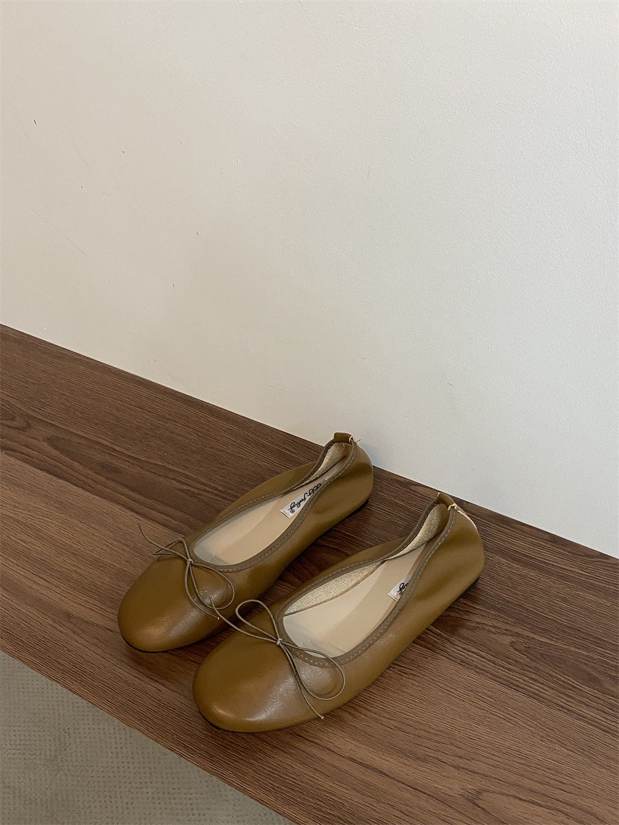 Rose-Marie | Ballerine souple à nœud