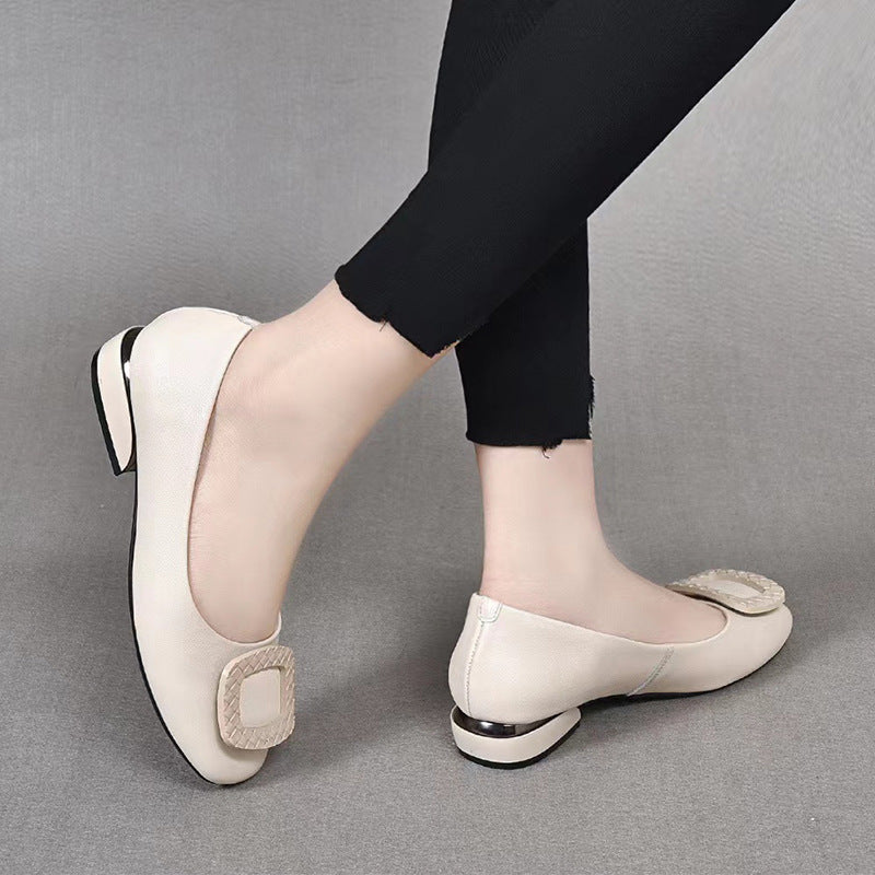 Rose-Anne | Ballerine à boucle tressée