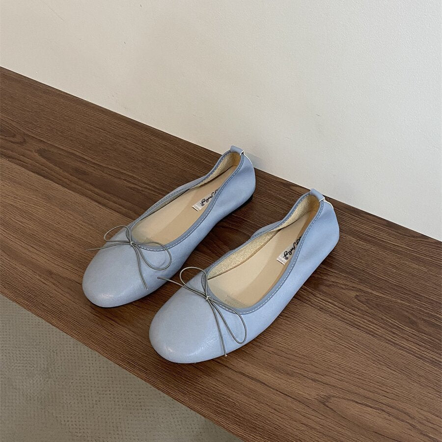 Rose-Marie | Ballerine souple à nœud