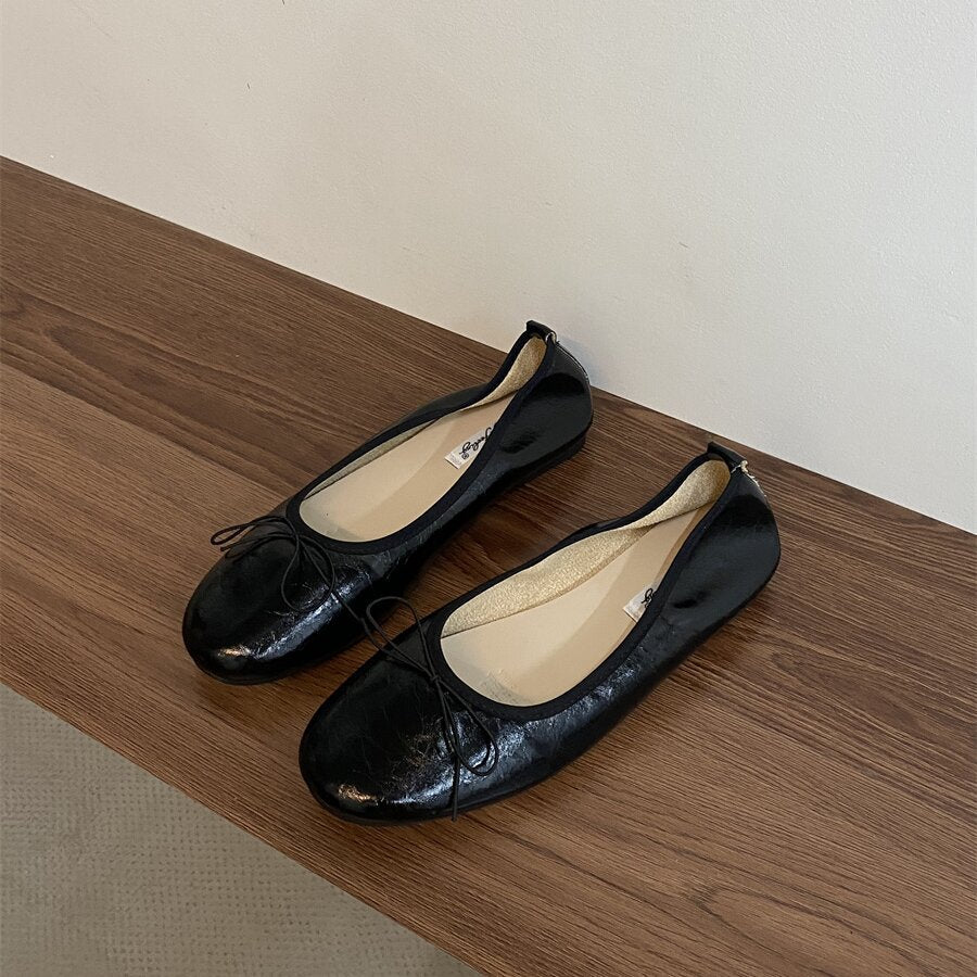 Rose-Marie | Ballerine souple à nœud