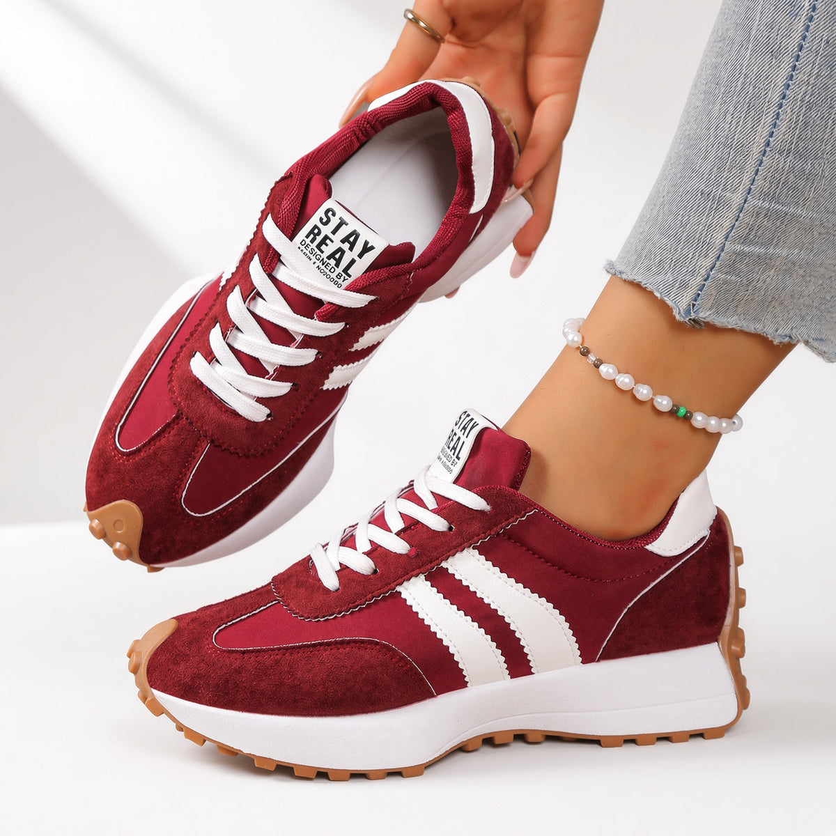 Odette | Basket rétro à lacets