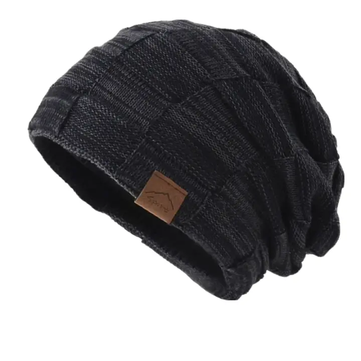 Wandrille | Bonnet en maille à carreaux