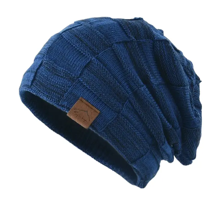 Wandrille | Bonnet en maille à carreaux