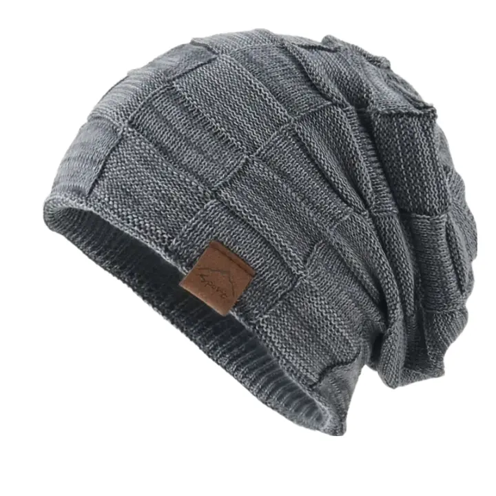 Wandrille | Bonnet en maille à carreaux