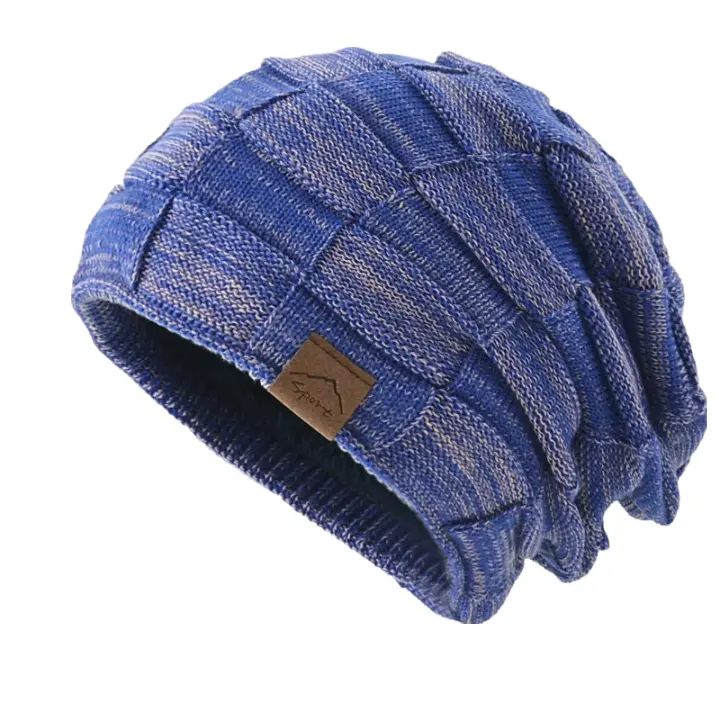 Wandrille | Bonnet en maille à carreaux