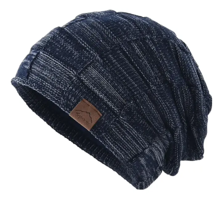 Wandrille | Bonnet en maille à carreaux