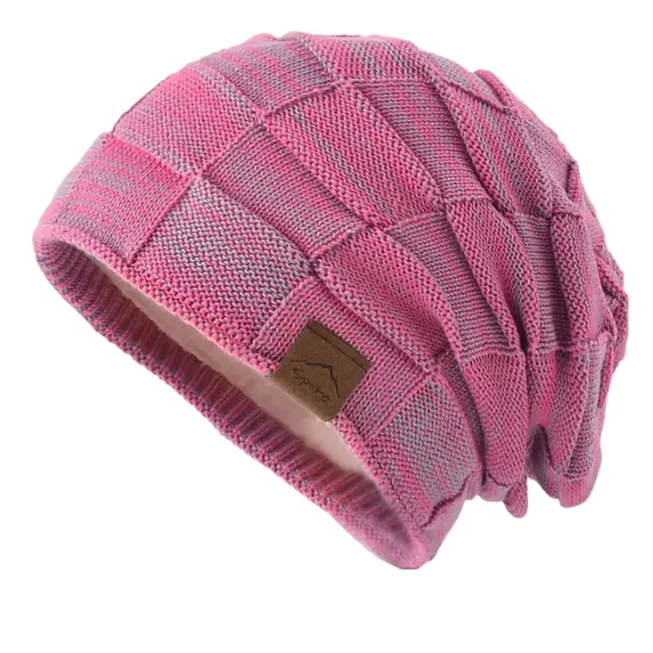 Wandrille | Bonnet en maille à carreaux