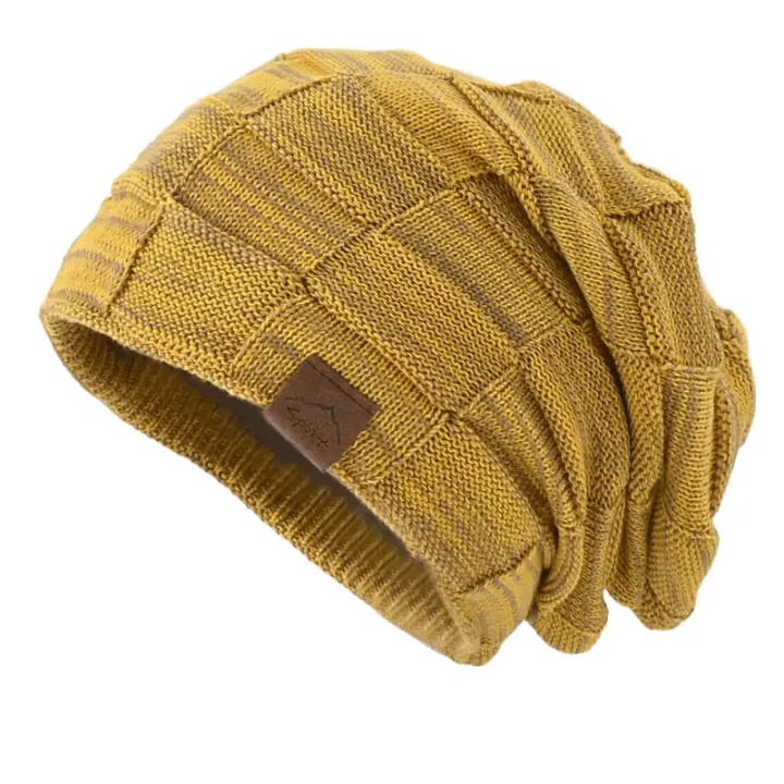 Wandrille | Bonnet en maille à carreaux