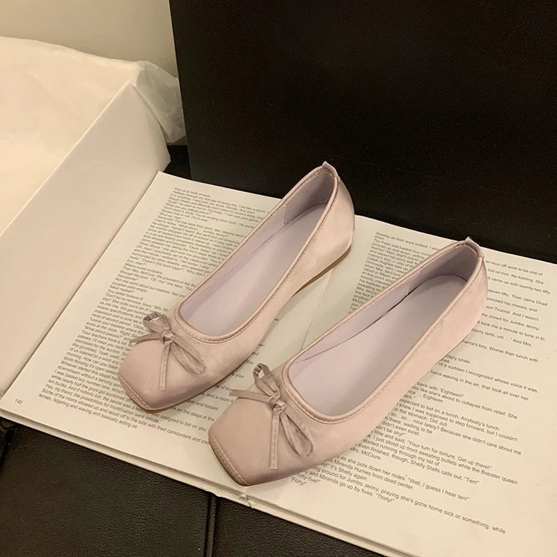 Nina | Ballerines épurées à nœud