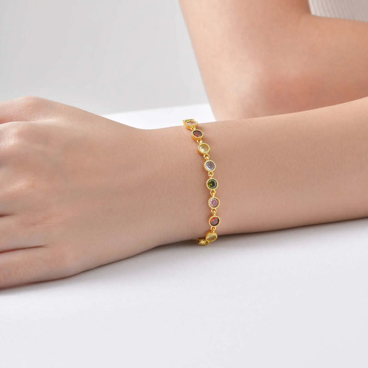 Bracelet à Breloques Arc-en-Ciel Lumineux