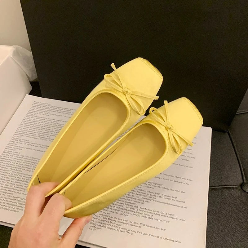 Nina | Ballerines épurées à nœud