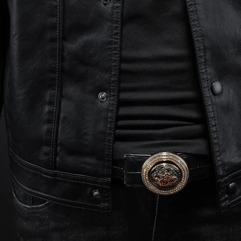 Lucien | Veste en cuir ajustée