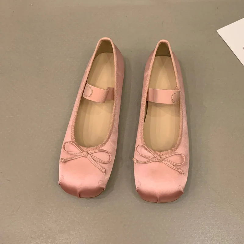 Maylis | Ballerines à nœud et élastique