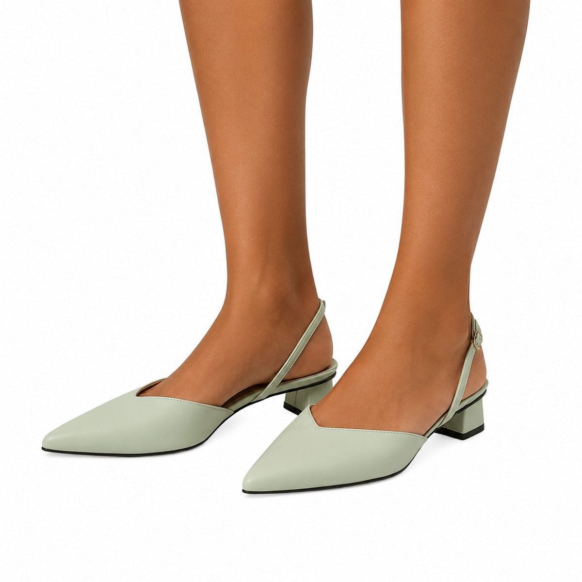 Thécla | Sandales pointues à talon carré