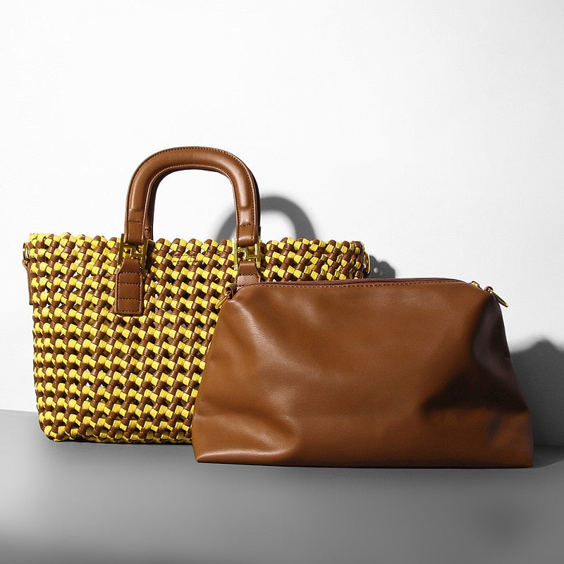 Vinciane | Sac tressé à bandoulière