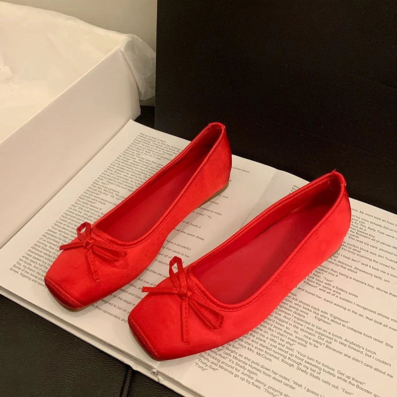 Nina | Ballerines épurées à nœud
