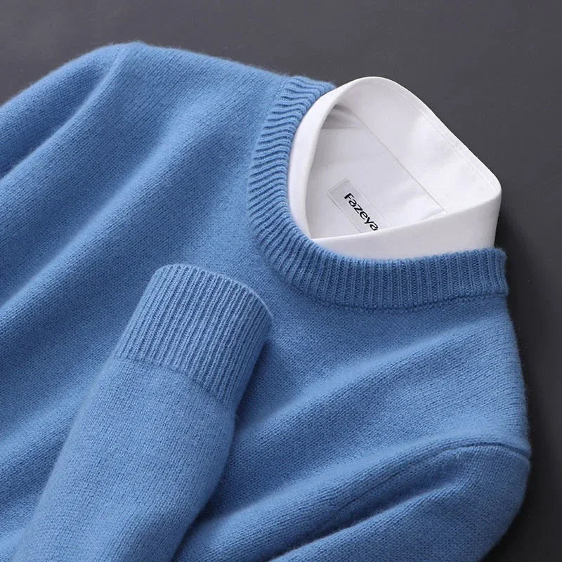 Frédéric | Pull Col Rond Maille Douce Marcel