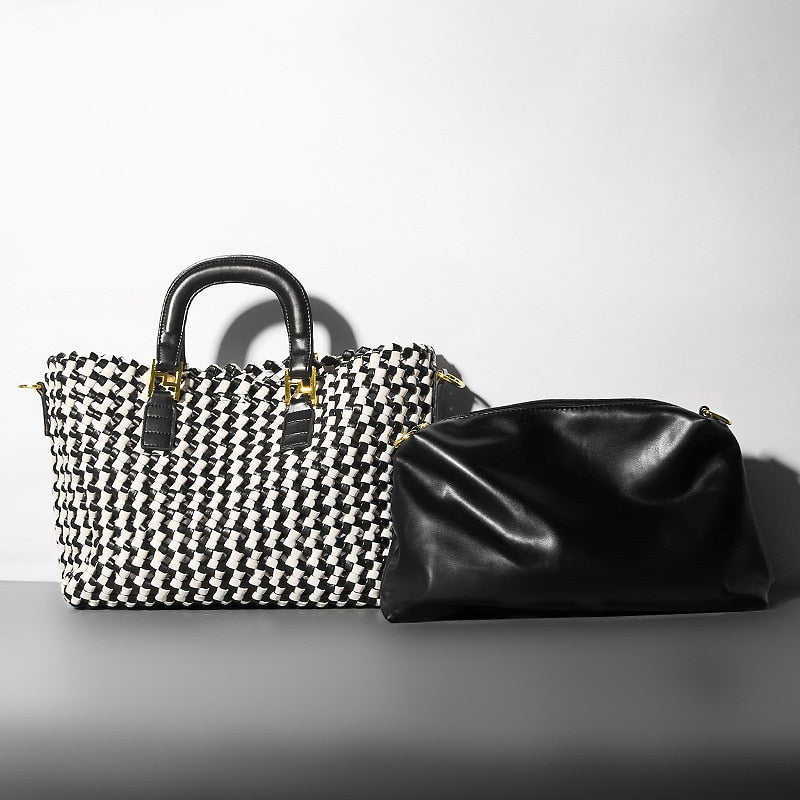 Vinciane | Sac tressé à bandoulière