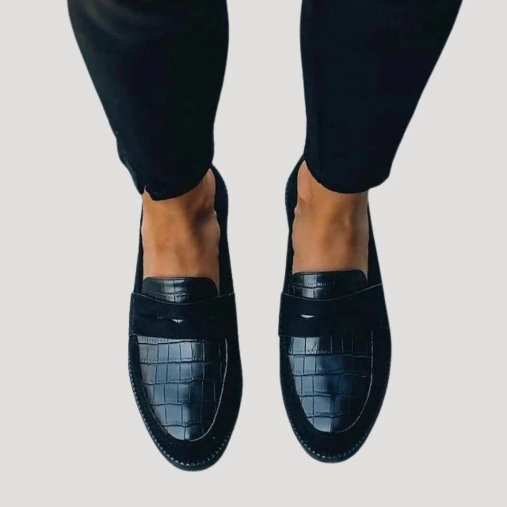Raphaëlle | Mocassin façon croco