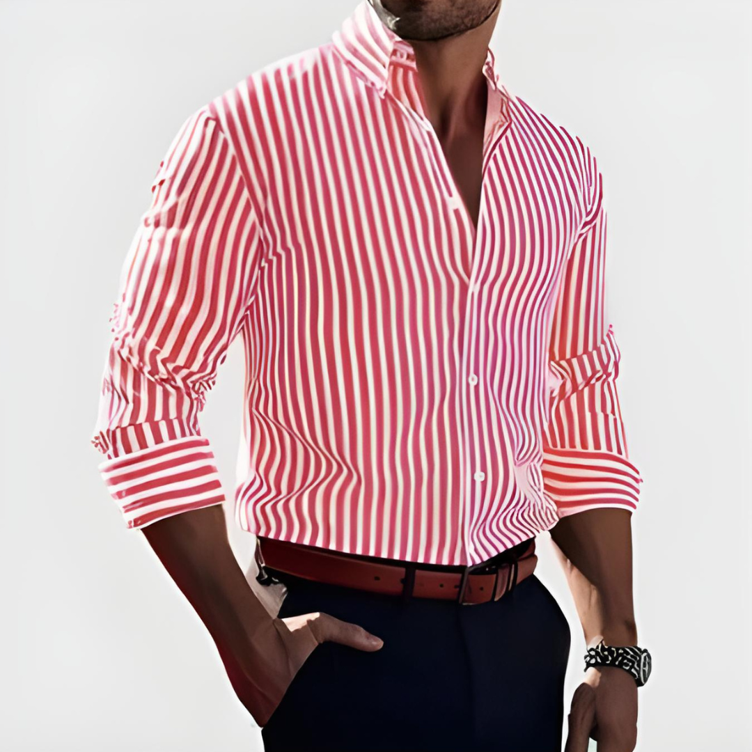 Julien | Chemise à rayures marquées pour homme