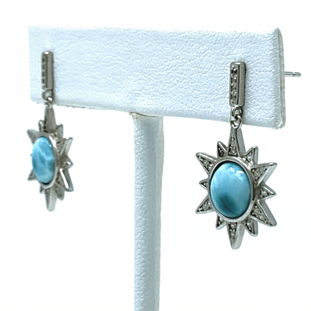 Kiara | Soleil en larimar et zircon