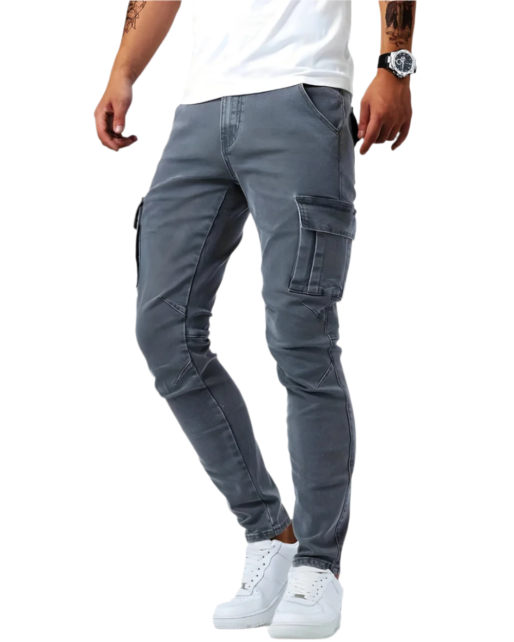 Hervé | Pantalon cargo stretch