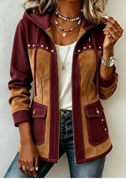 Armande | Veste à capuche contrastée