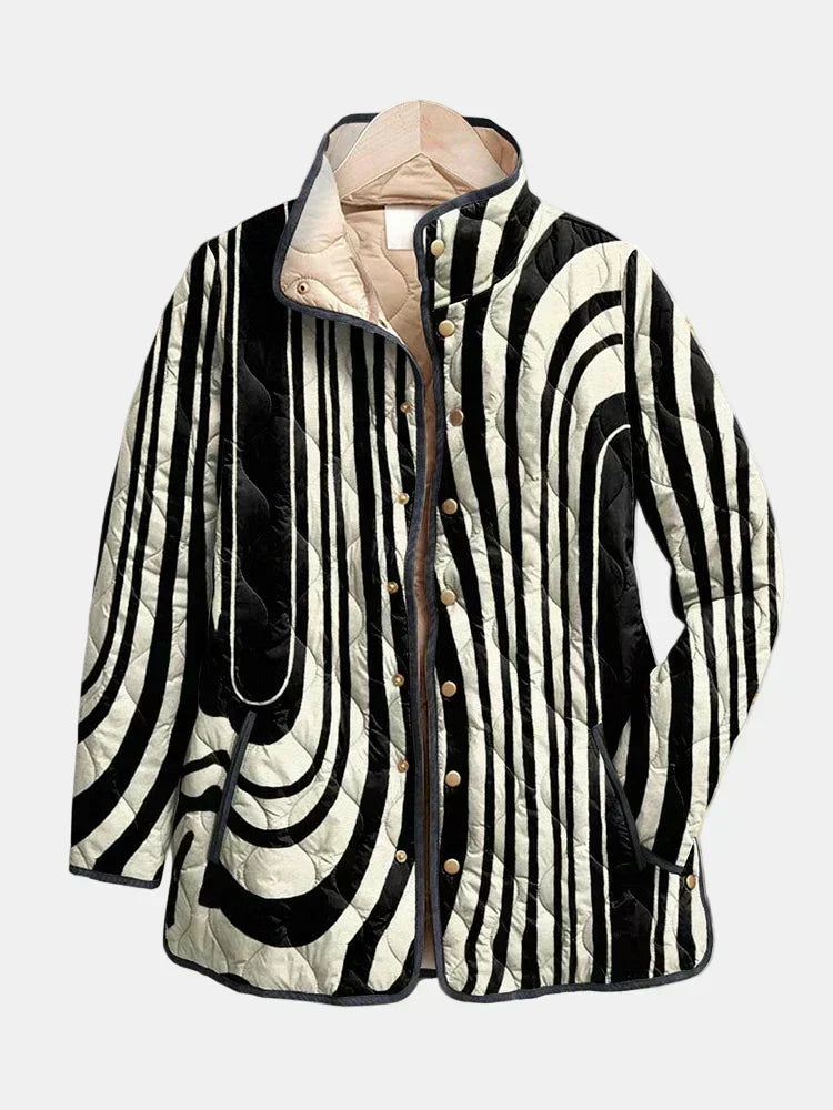 TROUSSEAU | Veste Matelassée Graphique Zébrée Sylvie
