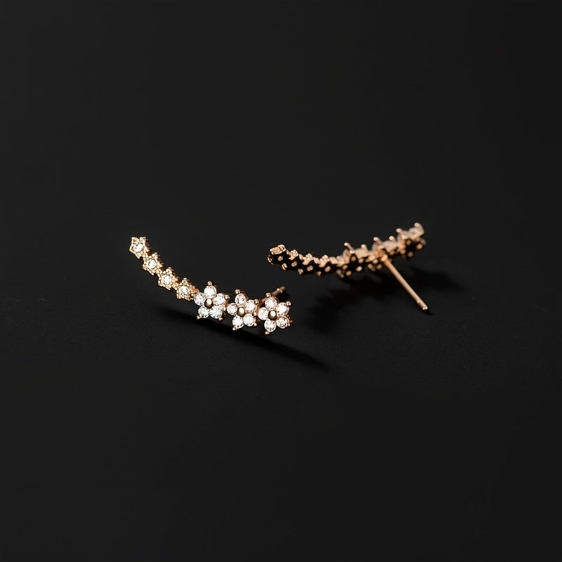 Gloria - Élégantes boucles d’oreilles florales intemporelles