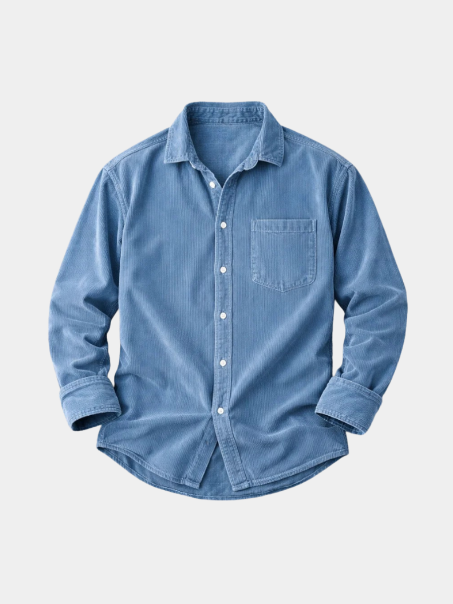 Quentin | Chemise classique en velours côtelé pour homme