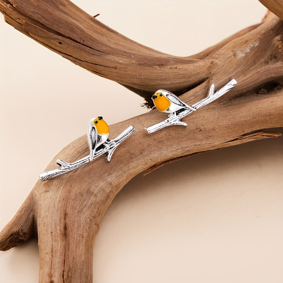 Boucles d'oreilles Oiseau en Dessin Animé