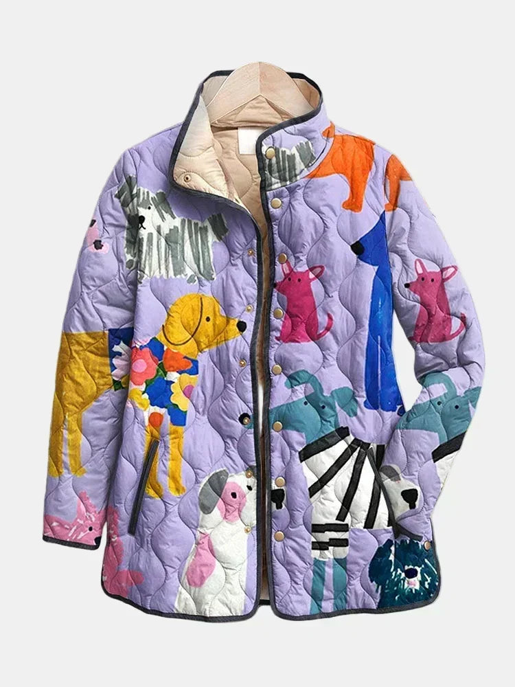 TROUSSEAU | Veste Matelassée Petits Chiens Michèle