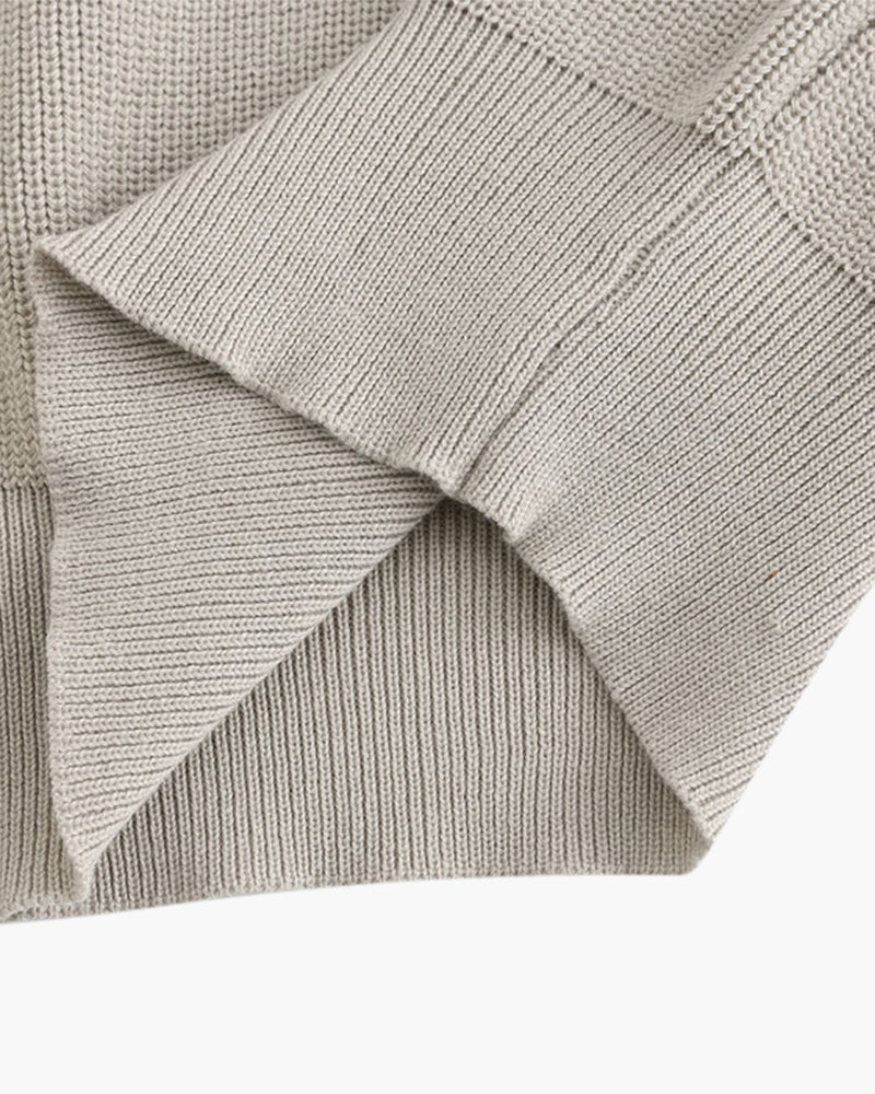 Denis | Pull en maille col zippé