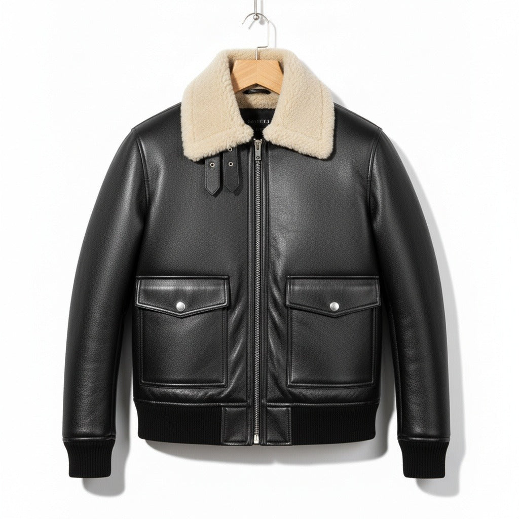 Blaise | Blouson aviateur col boucle
