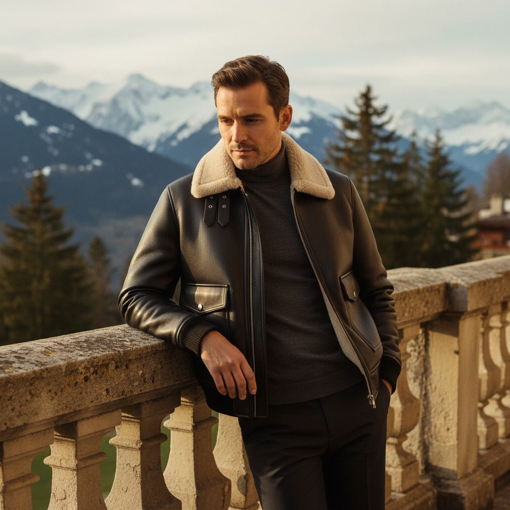 Blaise | Blouson aviateur col boucle