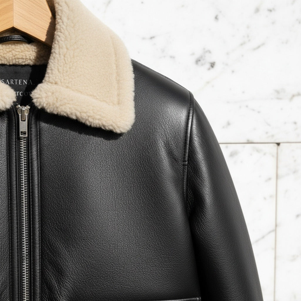 Blaise | Blouson aviateur col boucle