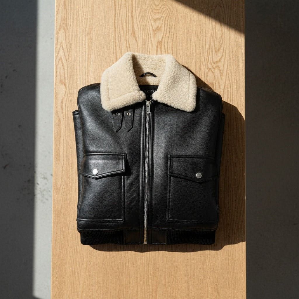 Blaise | Blouson aviateur col boucle