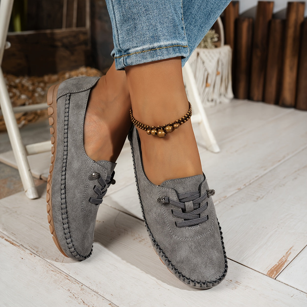 Clotilde | Mocassins souples à semelle antidérapante