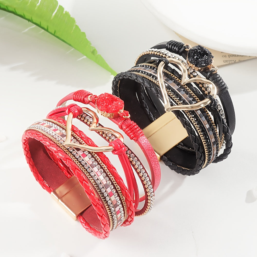 Bracelet Bohème Multirang en Cuir